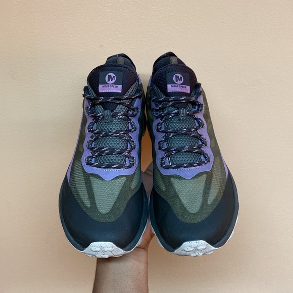 Merrell Moab Speed Floatpro Gore-Tex Trail Sneakers “Purple Green” - Picture 12 of 16